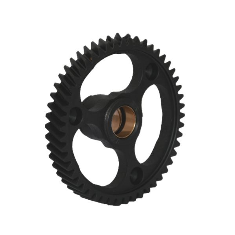 What is the wear pattern of the driving gear for the clutch of the motorbike after long-term use?